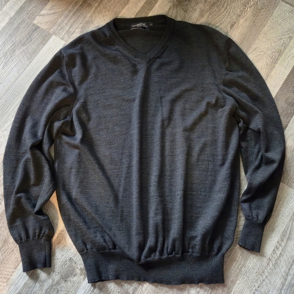 Cambridge Extra Fine Merino Wool V-Neck Sweater Elbow Patches XXXL - Picture 1 of 8